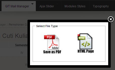 GIT mail manager dapat diexport sebagai PDF